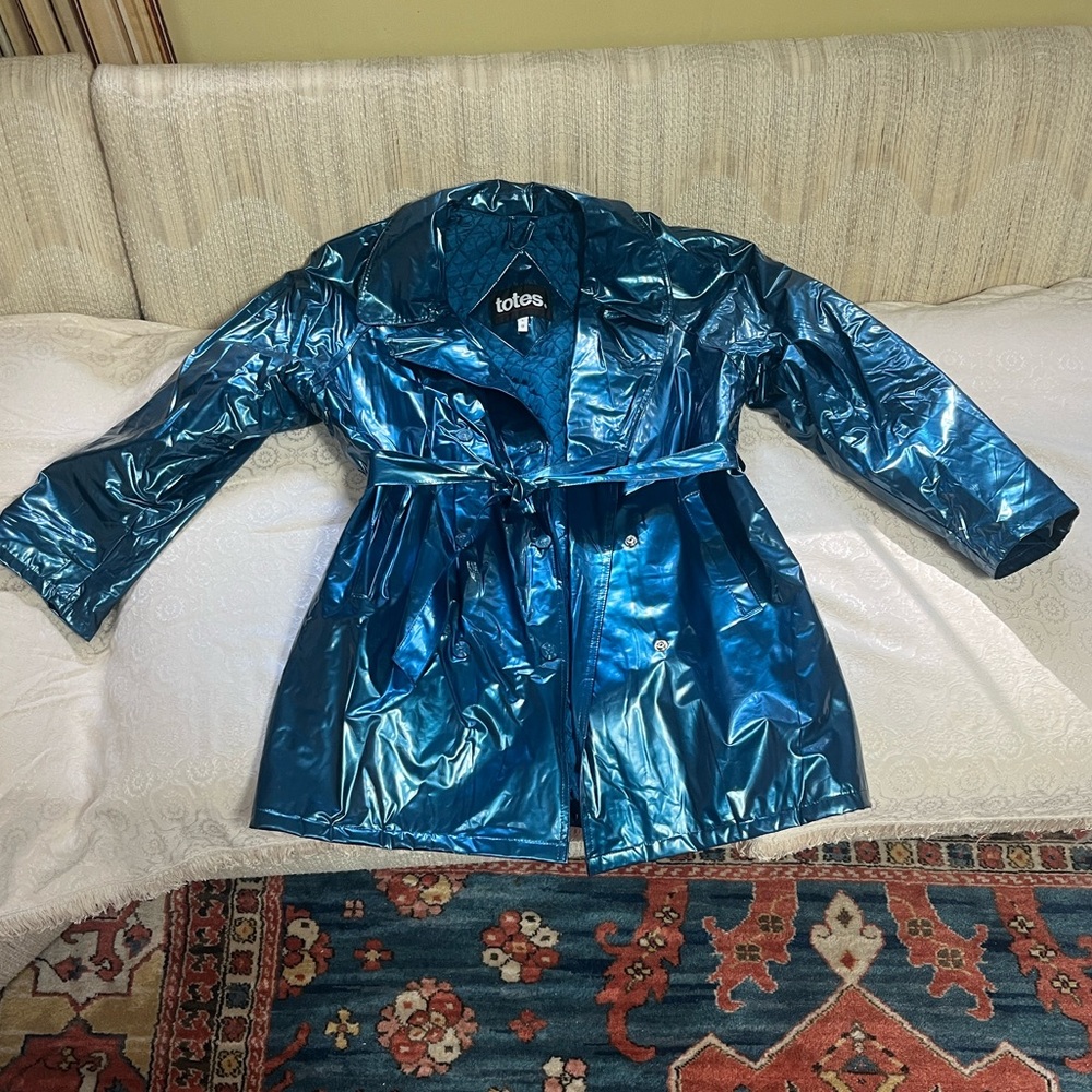 Women’s Size Large totes Brand Blue Trench Coat